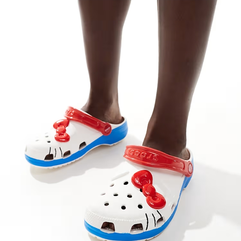 CROCS Red, White, and Blue Clogs